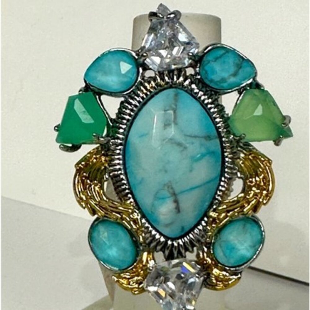 ALEXIS BITTAR TURQUOIS STATEMENT RING